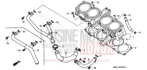 CYLINDRE CBR1000FK de 1989